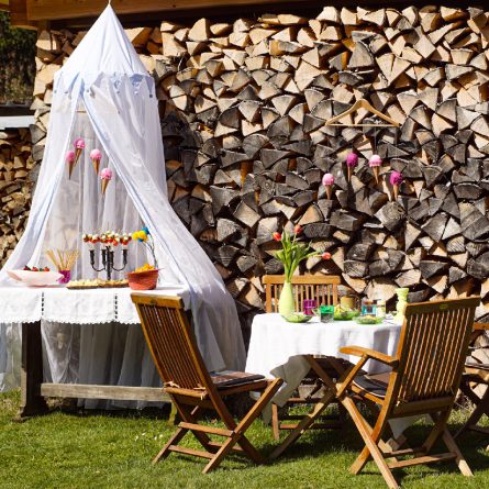 Ein kleines Gartenfest mit Secondhand Deko